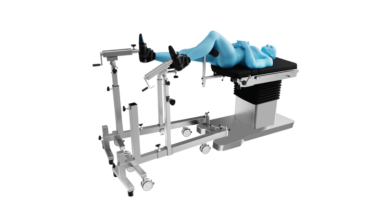 Patient positioning for Neck of femur nailing traction (D.H.S)